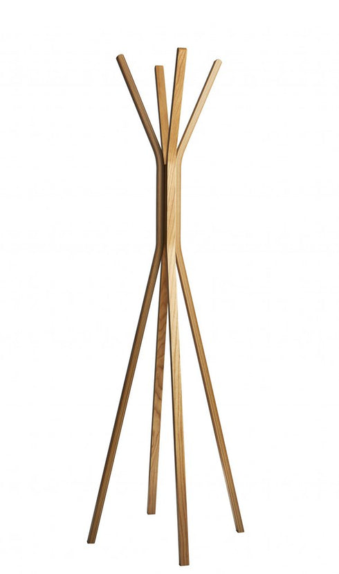 16.5" x 16.5" x 68.25" Natural Coat Rack